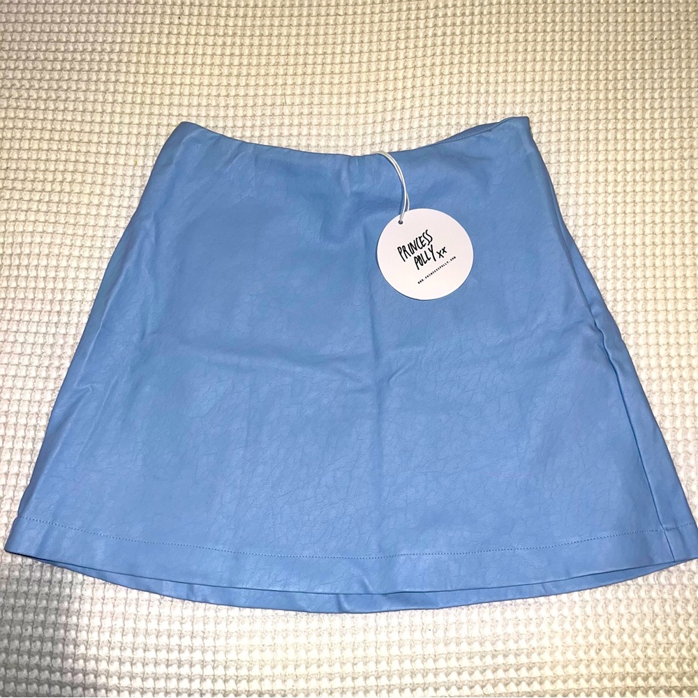 Princess Polly Blue Mini Skirt